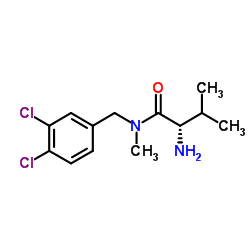 N-(3,4-Dichlorobenzyl)-N-methyl-L-valinamide Structure