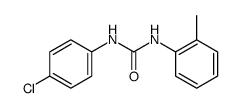 N-(4-chloro-phenyl)-N'-o-tolyl-urea结构式
