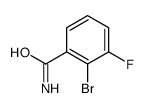 2-bromo-3-fluorobenzamide结构式