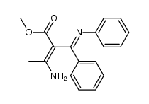 3-amino-2-(α-phenylimino-benzyl)-crotonic acid methyl ester Structure
