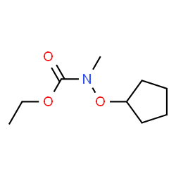 Carbamic acid,(cyclopentyloxy)methyl-,ethyl ester (9CI)结构式