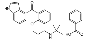 benzoic acid,[2-[3-(tert-butylamino)propoxy]phenyl]-(1H-indol-4-yl)methanone结构式