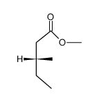 (R)-(-)-methyl 3-methylpentanoate结构式