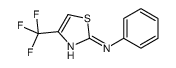 N-Phenyl-4-(trifluoromethyl)-1,3-thiazol-2-amine结构式