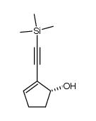 (R)-2-[(trimethylsilyl)ethynyl]-2-cyclopenten-1-ol Structure