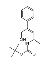 (S,Z)-tert-butyl [4-(hydroxymethyl)-3-phenyl-3-butene-2-yl]carbamate结构式