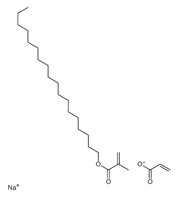 sodium,octadecyl 2-methylprop-2-enoate,prop-2-enoate结构式