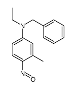 N-benzyl-N-ethyl-3-methyl-4-nitrosoaniline结构式