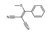 2-Cyano-3-methylthio-3-phenylacrylonitrile结构式