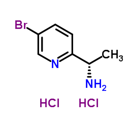 (S)-1-(5-溴吡啶-2-基)乙胺二盐酸盐结构式