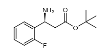 tert-butyl (S)-3-amino-3-(2'-fluorophenyl)propanoate结构式