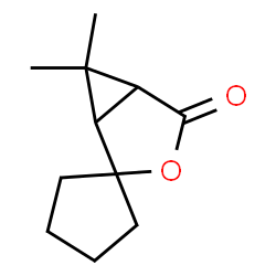 Spiro[cyclopentane-1,2-[3]oxabicyclo[3.1.0]hexan]-4-one, 6,6-dimethyl- (9CI) structure