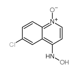 6-CHLORO-4-HYDROXYLAMINOQUINOLINE1-OXIDE结构式
