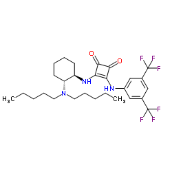 3-[[3,5-bis(trifluoromethyl)phenyl]amino]-4-[[(1R,2R)-2-(dipentylamino)cyclohexyl]amino]-3-Cyclobutene-1,2-dione picture