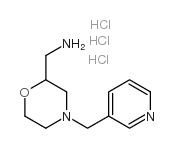 [4-(pyridin-3-ylmethyl)morpholin-2-yl]methanamine Structure