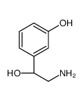 3-[(1S)-2-amino-1-hydroxyethyl]phenol结构式