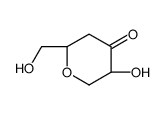 (2S,5S)-5-hydroxy-2-(hydroxymethyl)oxan-4-one结构式