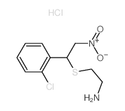 Ethanamine,2-[[1-(2-chlorophenyl)-2-nitroethyl]thio]-, hydrochloride (1:1) Structure