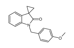 1'-(4-methoxybenzyl)spiro[cyclopropane-1,3'-indolin]-2'-one Structure