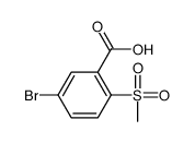 5-BROMO-2-(METHYLSULFONYL)BENZOIC ACID Structure