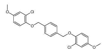 2-chloro-1-[[4-[(2-chloro-4-methoxyphenoxy)methyl]phenyl]methoxy]-4-methoxybenzene Structure