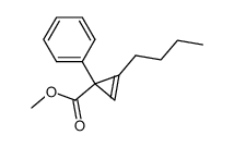 methyl 2-butyl-1-phenylcycloprop-2-ene-1-carboxylate Structure