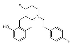 2-(N-n-3-fluoropropyl-N-(4-fluorophenyl)ethylamino)-5-hydroxytetralin结构式