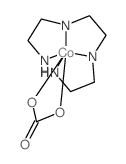 Cobalt(1+),[N,N'-bis(2-aminoethyl)-1,2-ethanediamine-N,N',N'',N'''][carbonato(2-)-O,O']-,chloride (9CI) Structure