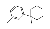 1-甲基-3-(1-甲基-环己基)-苯结构式