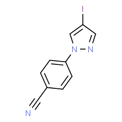 4-(4-碘-1H-吡唑-1-基)苯甲腈结构式