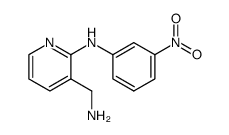 2-(3-nitroanilino)-3-aminomethylpyridine结构式