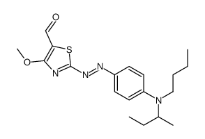 2-[[4-[butan-2-yl(butyl)amino]phenyl]diazenyl]-4-methoxy-1,3-thiazole-5-carbaldehyde结构式