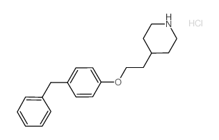 4-[2-(4-Benzylphenoxy)ethyl]piperidine hydrochloride Structure