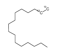 十六烷-1,2-13C2结构式