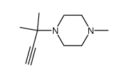 1-(1,1-dimethyl-prop-2-ynyl)-4-methyl-piperazine图片