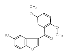 (2,5-dimethoxyphenyl)-(5-hydroxy-1-benzofuran-3-yl)methanone结构式
