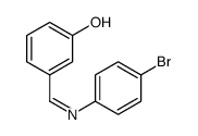 3-[(4-bromophenyl)iminomethyl]phenol结构式