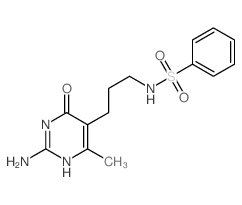 Benzenesulfonamide,N-[3-(2-amino-1,6-dihydro-4-methyl-6-oxo-5-pyrimidinyl)propyl]-结构式