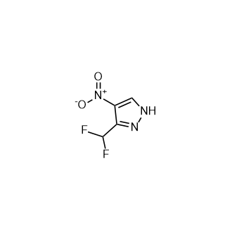 3-(二氟甲基)-4-硝基-1H-吡唑结构式