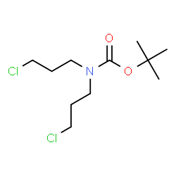 tert-butyl bis(3-chloropropyl)carbamate structure