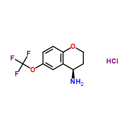 (R)-6-(Trifluoromethoxy)chroman-4-amine hydrochloride Structure