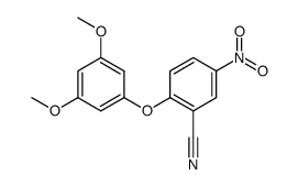 5-nitro-2-(3,5-dimethoxyphenoxy)benzonitrile结构式