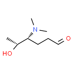 4-(Dimethylamino)-2,3,4,6-tetradeoxy-D-threo-hexose结构式