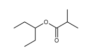 Propanoic acid, 2-Methyl-, 1-ethylpropyl ester结构式