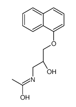 N-[(2R)-2-hydroxy-3-naphthalen-1-yloxypropyl]acetamide结构式