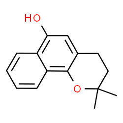 2,2-Dimethyl-3,4-dihydro-2H-naphtho[1,2-b]pyran-6-ol Structure