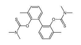 Carbamothioic acid, dimethyl-, O,O-(3,3-dimethyl1,1-biphenyl-2,2-diyl) ester Structure