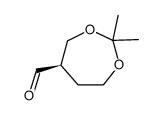 1,3-Dioxepane-5-carboxaldehyde, 2,2-dimethyl-, (R)- (9CI)结构式
