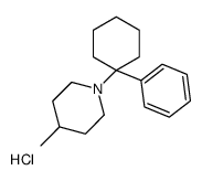 4-methyl-1-(1-phenylcyclohexyl)piperidine,hydrochloride Structure