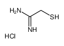 (1-amino-2-sulfanyl-ethylidene)azanium chloride structure